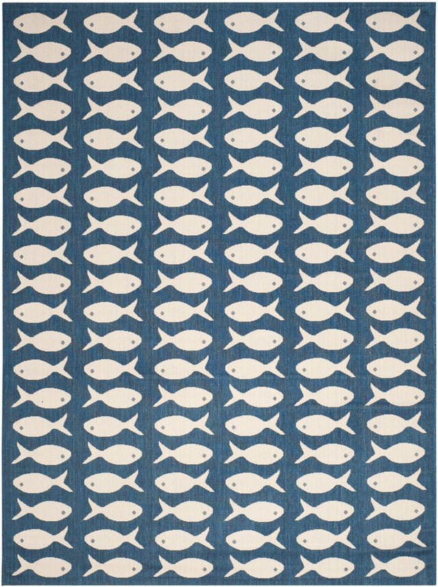 Safavieh Courtyard Cy6013 Navy/Beige Rug - Safavieh - cy6013 - 268 - 3