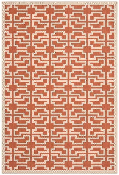 Safavieh Courtyard Cy6015 - 241 Terracotta / Beige Rugs - Safavieh - cy6015 - 241 - 2