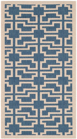 Safavieh Courtyard Cy6015 - 243 Blue / Beige Rugs - Safavieh - cy6015 - 243 - 8r