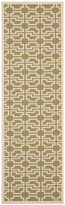 Safavieh Courtyard Cy6015 - 244 Green / Beige Rugs - Safavieh - cy6015 - 244 - 38