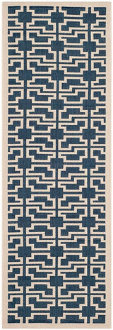 Safavieh Courtyard Cy6015 - 268 Navy / Beige Rugs - Safavieh - cy6015 - 268 - 27