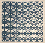 Safavieh Courtyard Cy6015 - 268 Navy / Beige Rugs - Safavieh - cy6015 - 268 - 8sq