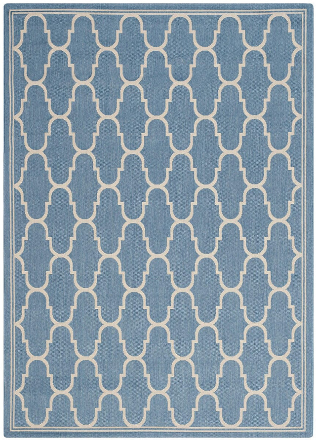 Safavieh Courtyard Cy6016 - 243 Blue / Beige Rugs - Safavieh - cy6016 - 243 - 4