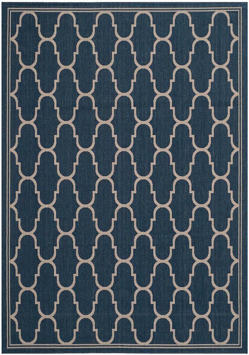 Safavieh Courtyard Cy6016 - 268 Navy / Beige Rugs - Safavieh - cy6016 - 268 - 4