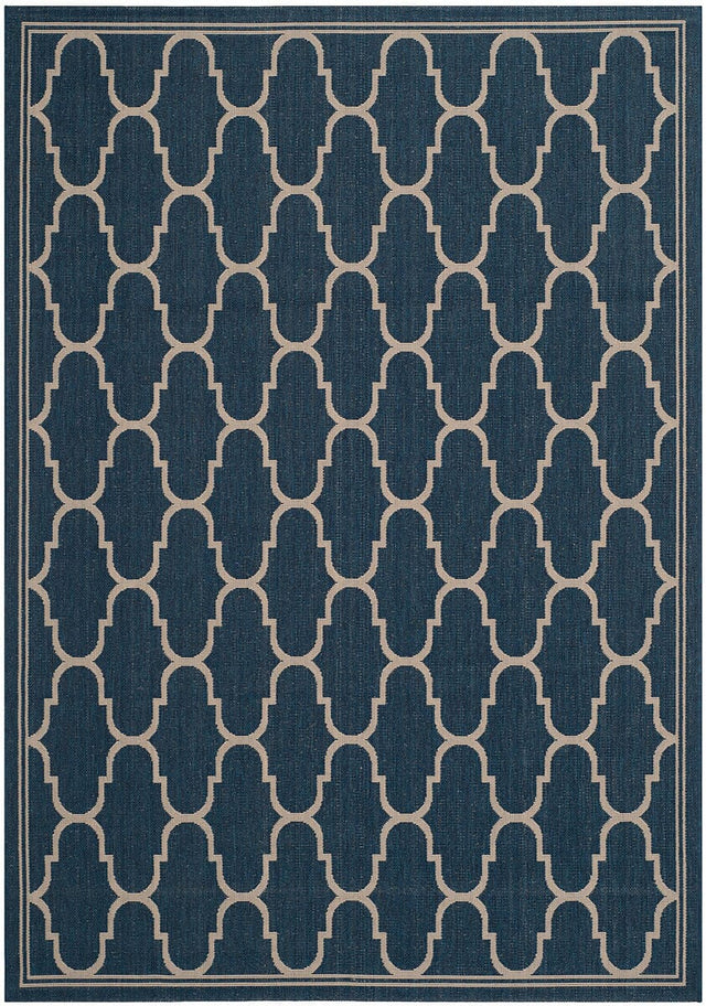 Safavieh Courtyard Cy6016 - 268 Navy / Beige Rugs - Safavieh - cy6016 - 268 - 4