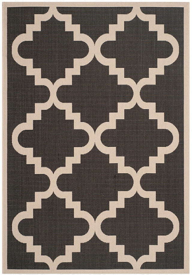 Safavieh Courtyard Cy6017 - 266 Black / Beige Rugs - Safavieh - cy6017 - 266 - 4