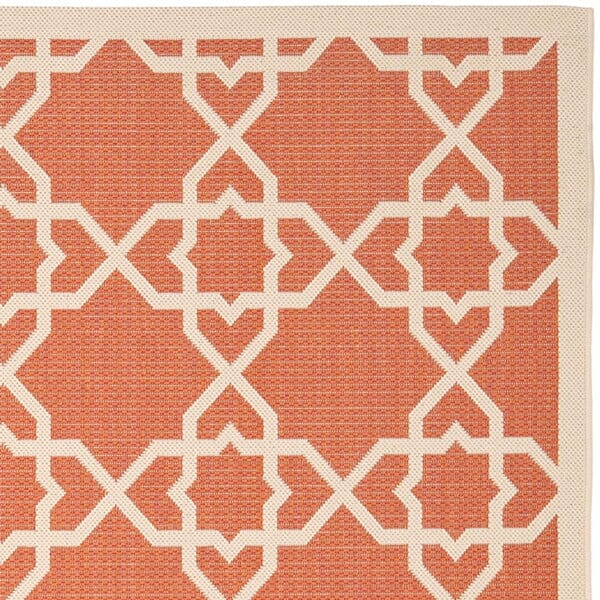 Safavieh Courtyard Cy6032 - 241 Terracotta / Beige Rugs - Safavieh - cy6032 - 241 - 2