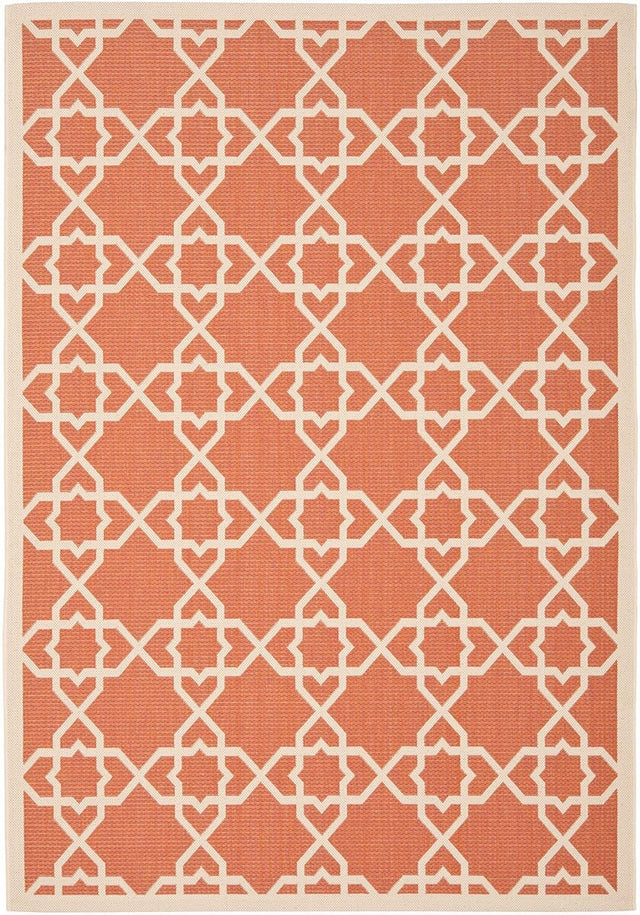 Safavieh Courtyard Cy6032 - 241 Terracotta / Beige Rugs - Safavieh - cy6032 - 241 - 2