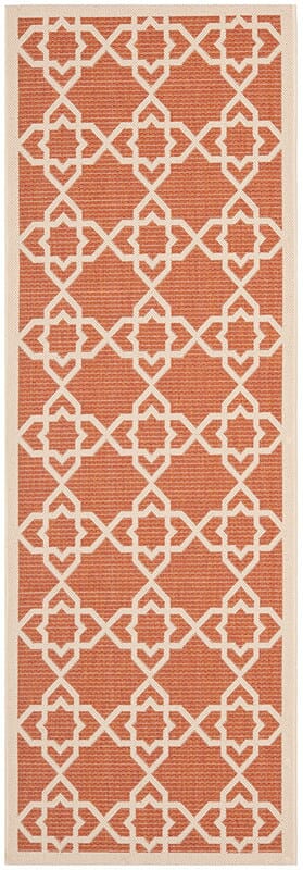 Safavieh Courtyard Cy6032 - 241 Terracotta / Beige Rugs - Safavieh - cy6032 - 241 - 27