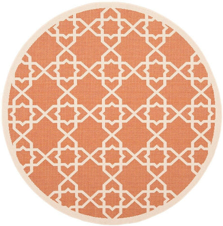 Safavieh Courtyard Cy6032 - 241 Terracotta / Beige Rugs - Safavieh - cy6032 - 241 - 5r