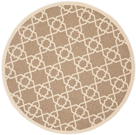 Safavieh Courtyard Cy6032 - 242 Brown / Beige Rugs - Safavieh - cy6032 - 242 - 5r