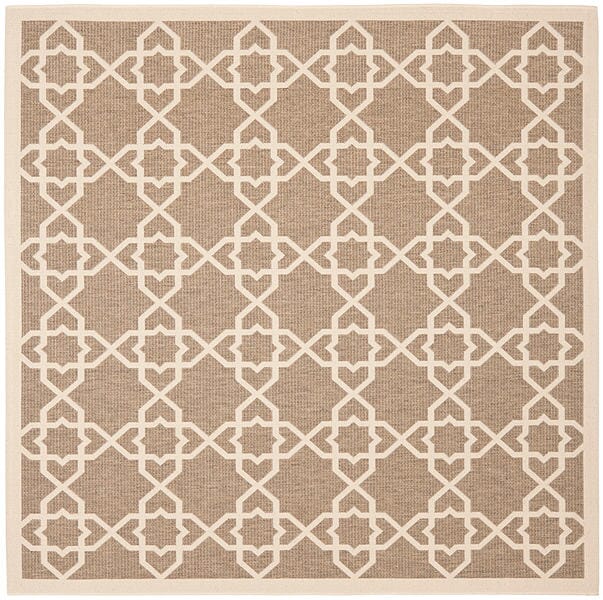 Safavieh Courtyard Cy6032 - 242 Brown / Beige Rugs - Safavieh - cy6032 - 242 - 7sq