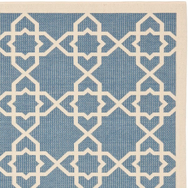 Safavieh Courtyard Cy6032 - 243 Blue / Beige Rugs - Safavieh - cy6032 - 243 - 2