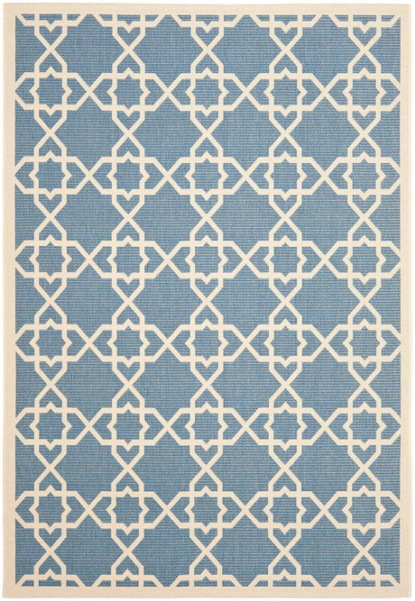 Safavieh Courtyard Cy6032 - 243 Blue / Beige Rugs - Safavieh - cy6032 - 243 - 2