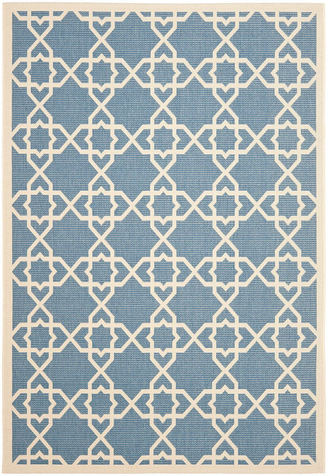 Safavieh Courtyard Cy6032 - 243 Blue / Beige Rugs - Safavieh - cy6032 - 243 - 2