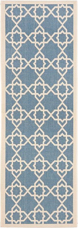 Safavieh Courtyard Cy6032 - 243 Blue / Beige Rugs - Safavieh - cy6032 - 243 - 27