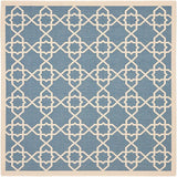 Safavieh Courtyard Cy6032 - 243 Blue / Beige Rugs - Safavieh - cy6032 - 243 - 7sq