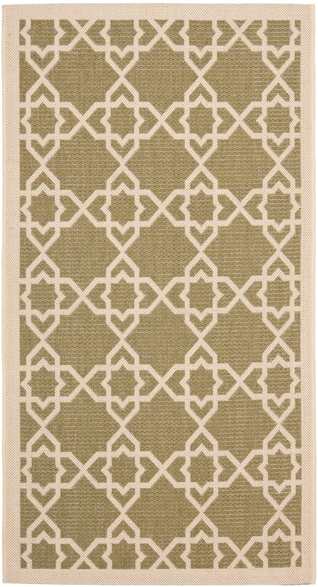 Safavieh Courtyard Cy6032 - 244 Green / Beige Rugs - Safavieh - cy6032 - 244 - 2