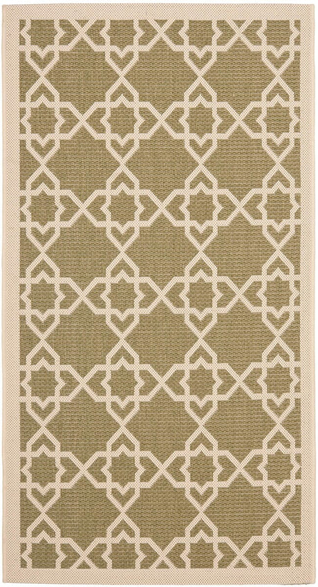 Safavieh Courtyard Cy6032 - 244 Green / Beige Rugs - Safavieh - cy6032 - 244 - 2