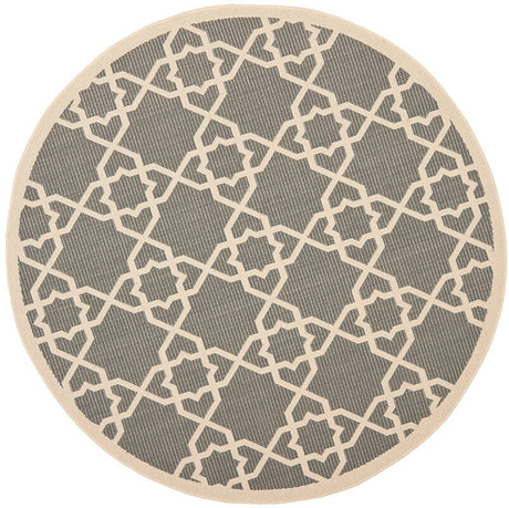 Safavieh Courtyard Cy6032 - 246 Grey / Beige Rugs - Safavieh - cy6032 - 246 - 5r