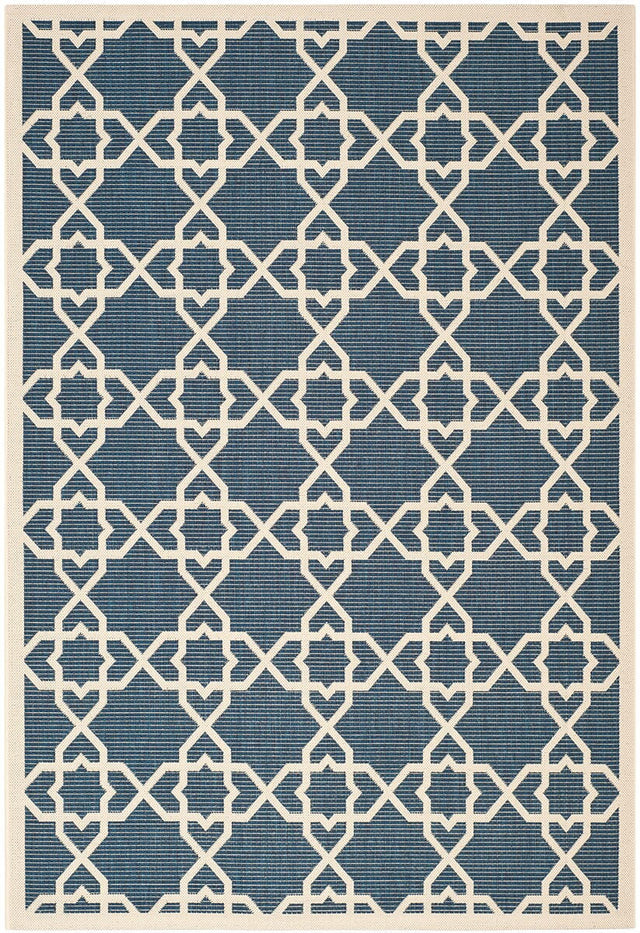 Safavieh Courtyard Cy6032 - 268 Navy / Beige Rugs - Safavieh - cy6032 - 268 - 2