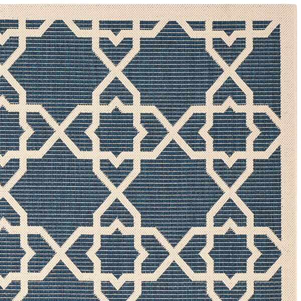 Safavieh Courtyard Cy6032 - 268 Navy / Beige Rugs - Safavieh - cy6032 - 268 - 2