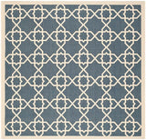 Safavieh Courtyard Cy6032 - 268 Navy / Beige Rugs - Safavieh - cy6032 - 268 - 4sq