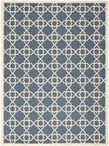 Safavieh Courtyard Cy6032 - 268 Navy / Beige Rugs - Safavieh - cy6032 - 268 - 5r