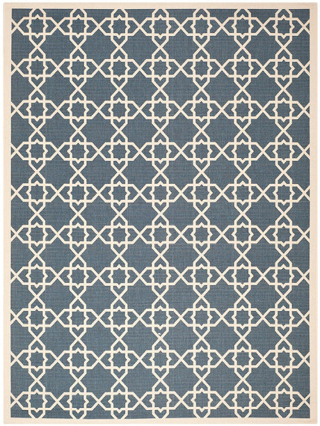 Safavieh Courtyard Cy6032 - 268 Navy / Beige Rugs - Safavieh - cy6032 - 268 - 5r