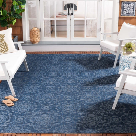 Safavieh Courtyard Cy6057 - 25821 Navy/Beige Rug - Safavieh - cy6057 - 25821 - 5