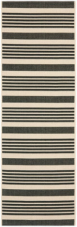 Safavieh Courtyard Cy6062 - 216 Black / Bone Rugs - Safavieh - cy6062 - 216 - 27