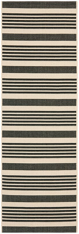 Safavieh Courtyard Cy6062 - 216 Black / Bone Rugs - Safavieh - cy6062 - 216 - 27