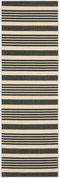 Safavieh Courtyard Cy6062 - 216 Black / Bone Rugs - Safavieh - cy6062 - 216 - 27
