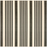 Safavieh Courtyard Cy6062 - 216 Black / Bone Rugs - Safavieh - cy6062 - 216 - 4sq