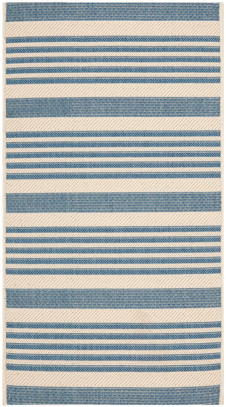 Safavieh Courtyard Cy6062 - 233 Beige / Blue Rugs - Safavieh - cy6062 - 233 - 5r