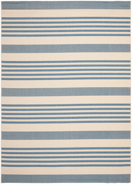 Safavieh Courtyard Cy6062 - 233 Beige / Blue Rugs - Safavieh - cy6062 - 233 - 5r