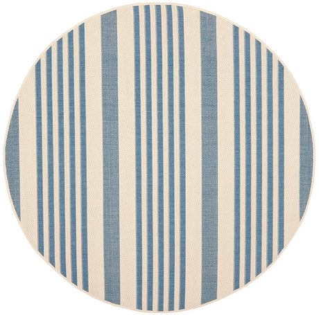 Safavieh Courtyard Cy6062 - 233 Beige / Blue Rugs - Safavieh - cy6062 - 233 - 5r