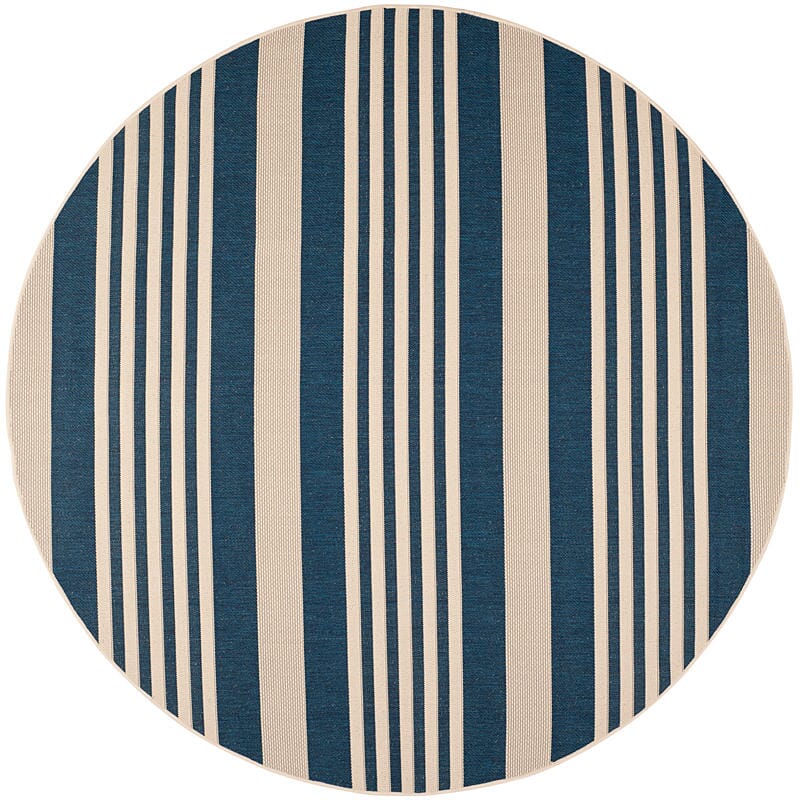 Safavieh Courtyard Cy6062 - 268 Navy / Beige Rugs - Safavieh - cy6062 - 268 - 8r