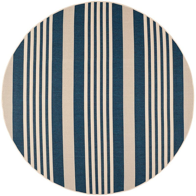 Safavieh Courtyard Cy6062 - 268 Navy / Beige Rugs - Safavieh - cy6062 - 268 - 8r