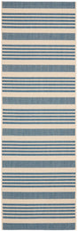 Safavieh Courtyard Cy6062 Beige/Blue Rug - Safavieh - cy6062 - 233 - 216
