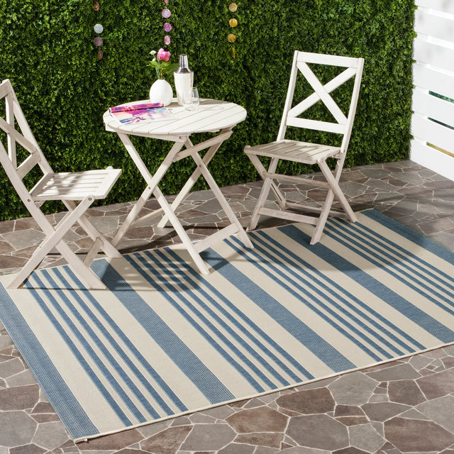 Safavieh Courtyard Cy6062 Beige/Blue Rug - Safavieh - cy6062 - 233 - 810