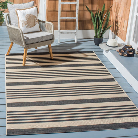 Safavieh Courtyard Cy6062 Black/Bone Rug - Safavieh - cy6062 - 216 - 810