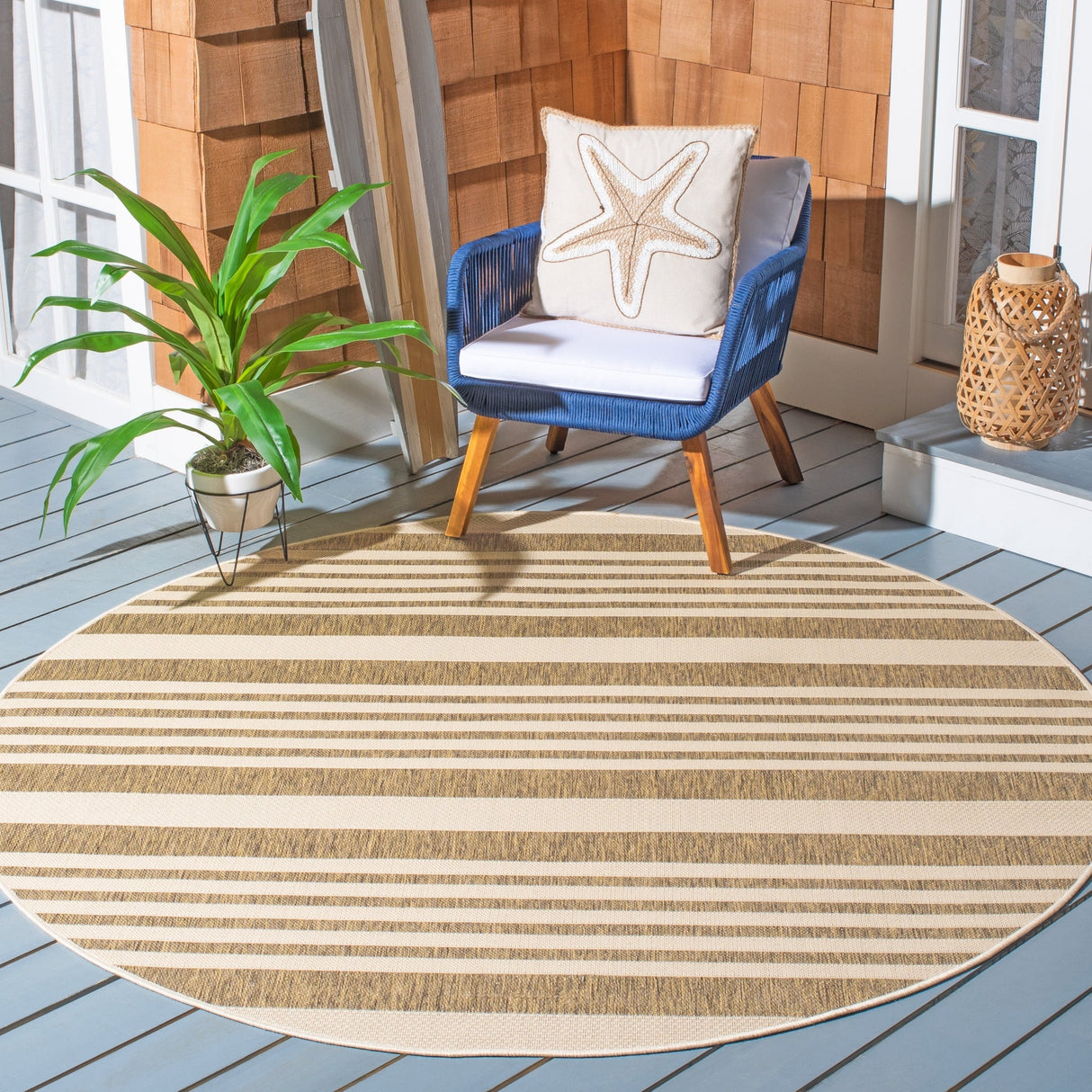 Safavieh Courtyard Cy6062 Brown/Bone Rug - Safavieh - cy6062 - 242 - 4r