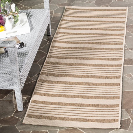 Safavieh Courtyard Cy6062 Brown/Bone Rug - Safavieh - cy6062 - 242 - 4r