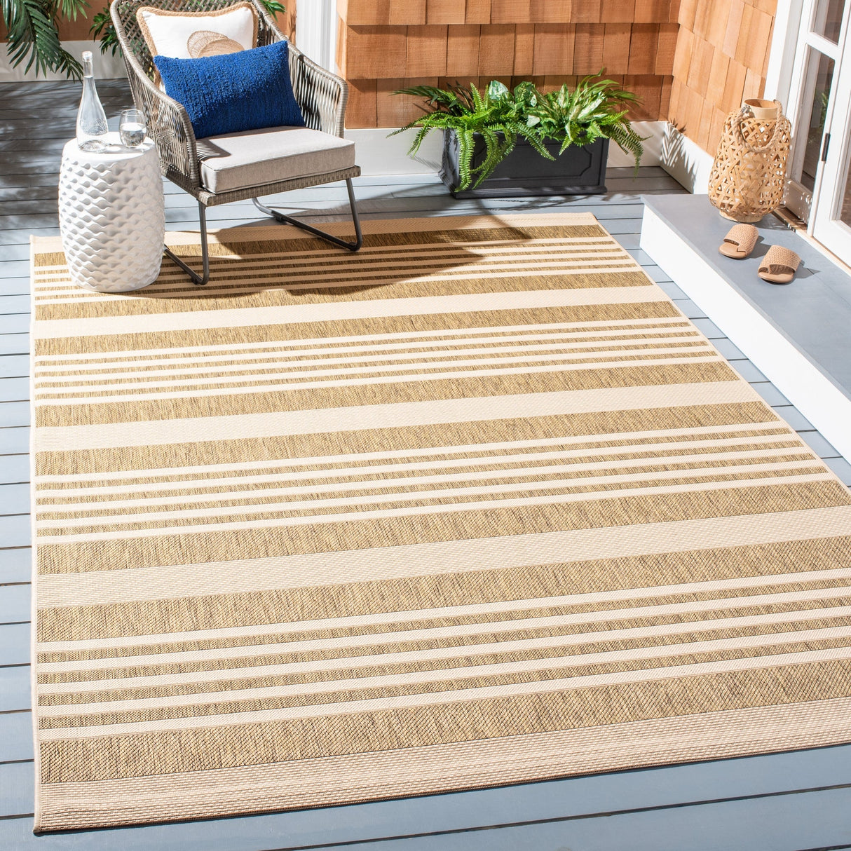 Safavieh Courtyard Cy6062 Brown/Bone Rug - Safavieh - cy6062 - 242 - 810