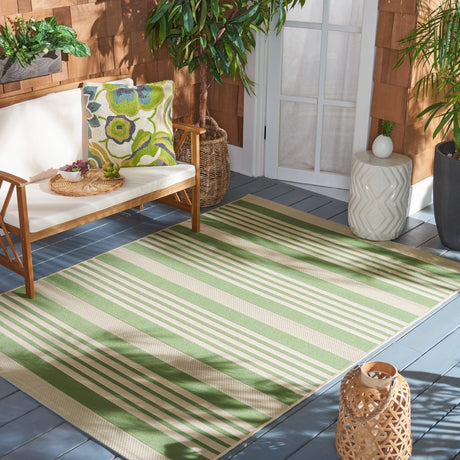 Safavieh Courtyard Cy6062 Green/Beige Rug - Safavieh - cy6062 - 244 - 4r