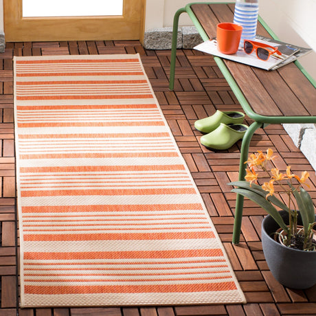 Safavieh Courtyard Cy6062 Terracotta/Beige Rug - Safavieh - cy6062 - 241 - 4r