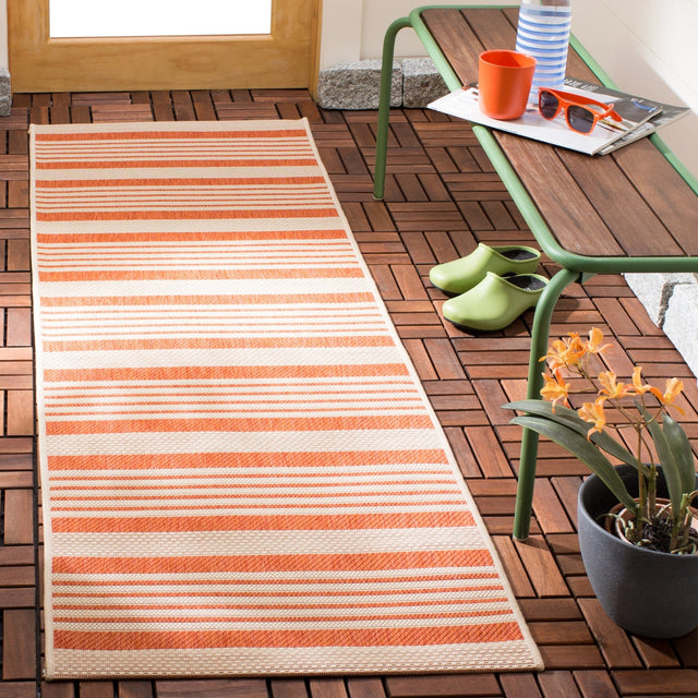 Safavieh Courtyard Cy6062 Terracotta/Beige Rug - Safavieh - cy6062 - 241 - 4r