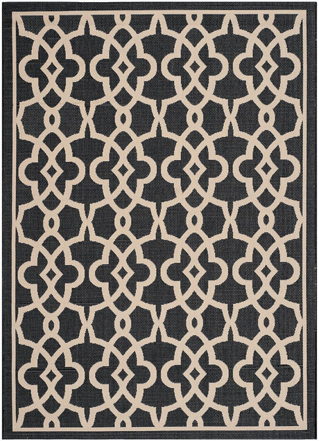 Safavieh Courtyard Cy6071 - 266 Black / Beige Rugs - Safavieh - cy6071 - 266 - 2