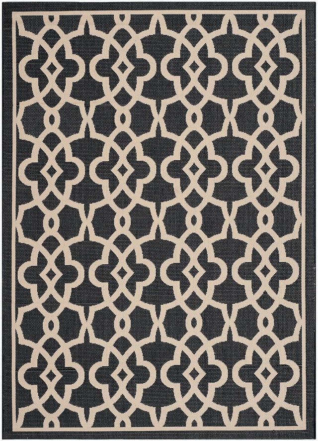 Safavieh Courtyard Cy6071 - 266 Black / Beige Rugs - Safavieh - cy6071 - 266 - 2